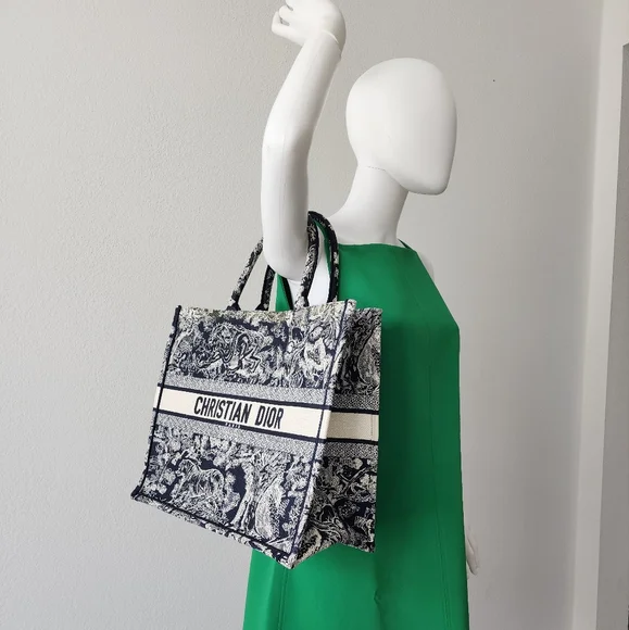 Auth Dior Book Tote Large Bag - Picture 4 of 14